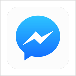 Facebook Messenger ikonas grafika.