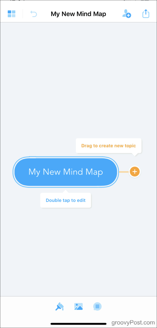 Jauna MindMeister prāta karte