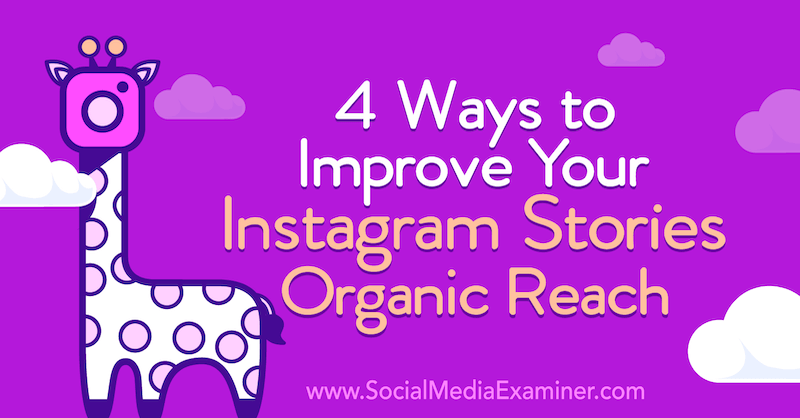 4 veidi, kā uzlabot savu Instagram stāstu organisko sasniedzamību: sociālo mediju eksaminētājs