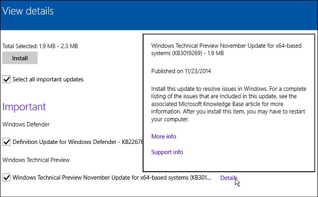 Microsoft laidieni (KB3019269) ielāps operētājsistēmai Windows 10 Build 9879