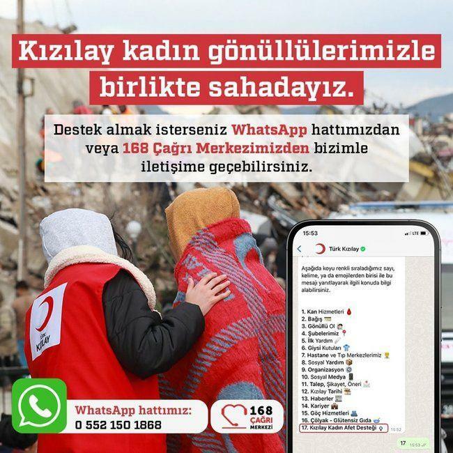 Turcijas Sarkanais Pusmēness izveidoja WhatsApp līniju zemestrīces upuriem
