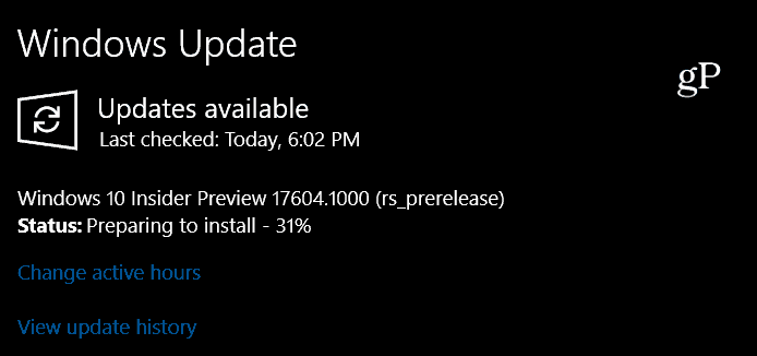 Windows 10 priekšskatījums Build 17604