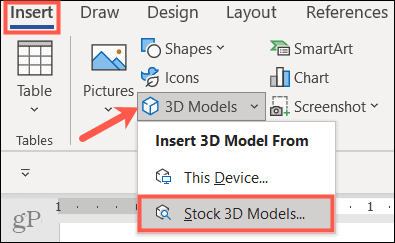 Ievietojiet 3D modeļus programmā Microsoft Office