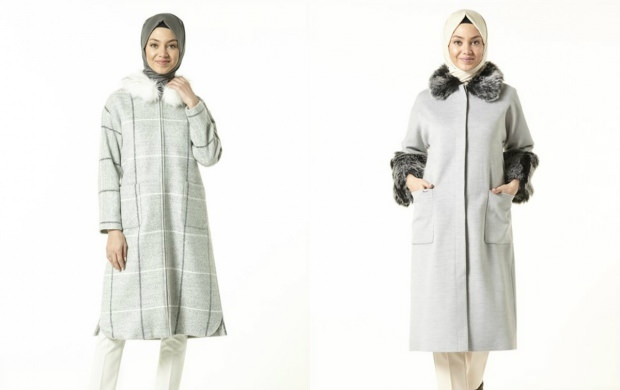 Pieejami garu mēteļu modeļi ar hidžabu 2020