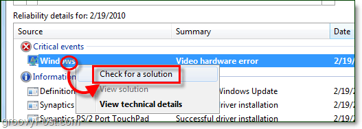 pārbaudiet Windows 7 problēmu risinājumus