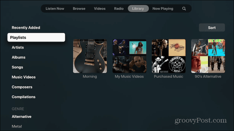 Video atskaņošanas saraksti pakalpojumā Apple Music