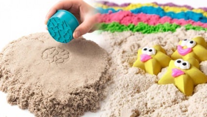 Kinētisko smilšu pagatavošana bērniem! Kā mājās padarīt praktiskas (mēness smiltis) kinētiskas smiltis?