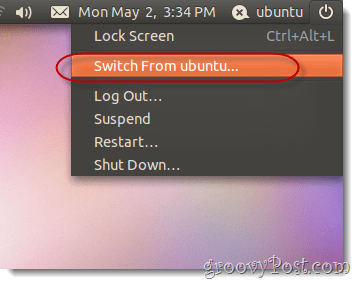 pārslēgt formu ubuntu