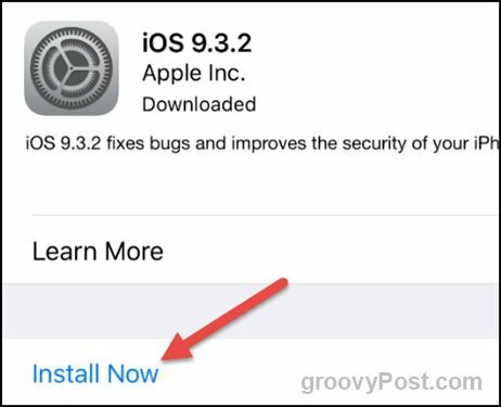 apple ios 9.3.2 instalēt