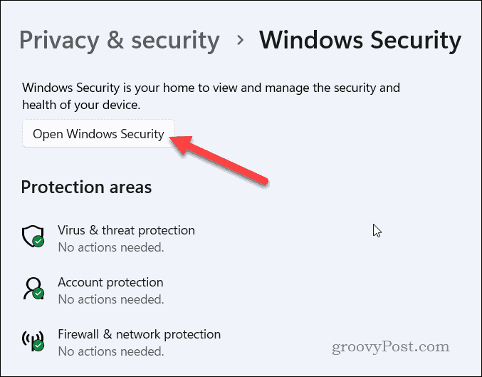 Palaidiet Windows drošību operētājsistēmā Windows 11