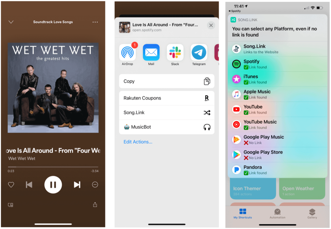 Siri saīsnes vietnei Spotify Siri koplieto dziesmas
