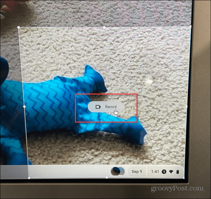 Ekrāna ierakstīšana Chromebook datorā