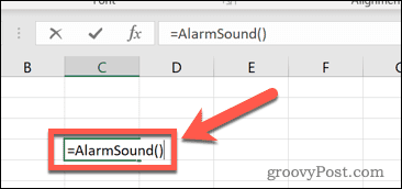 Excel testa trauksmes skaņa