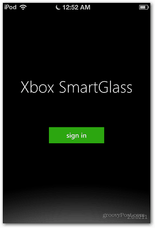 Xbox SmartGlass Pierakstieties iOS