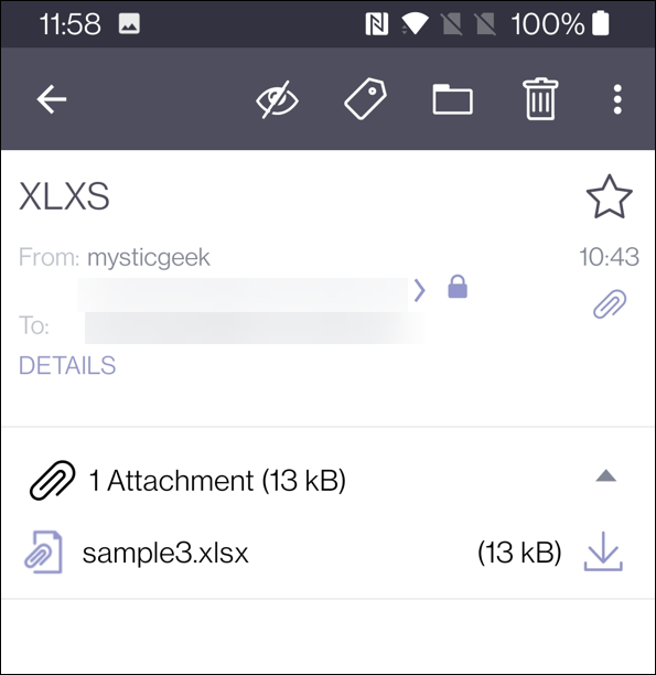 protonmail atver xlsx failus operētājsistēmā Android