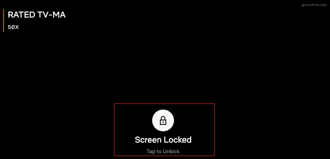 Kā lietot Netflix App ekrāna bloķēšanas funkciju