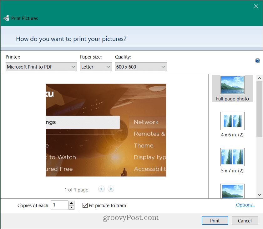 Konvertējiet PNG uz PDF operētājsistēmā Windows