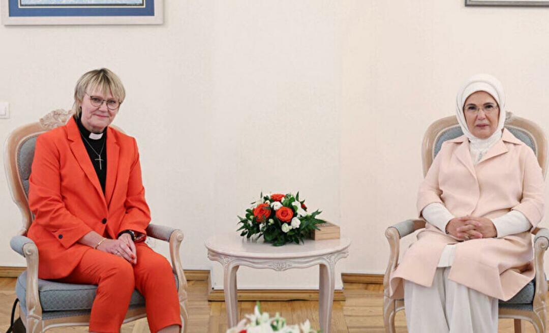 Zviedrijas premjerministra Ulfa Kristersona sievas Birgitas Edas sveiciens Emine Erdogan!