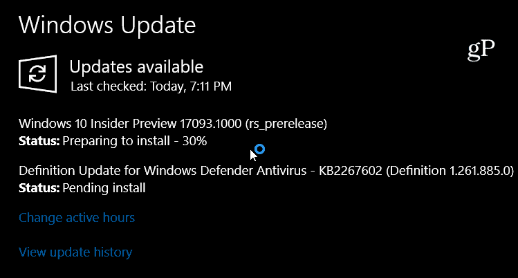 Windows 10 priekšskatījums Build 17093