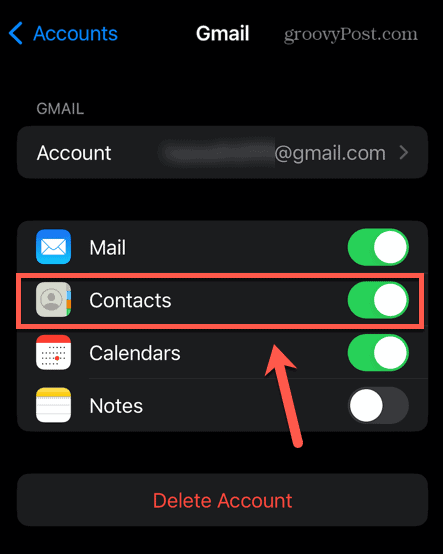 iphone gmail kontakti