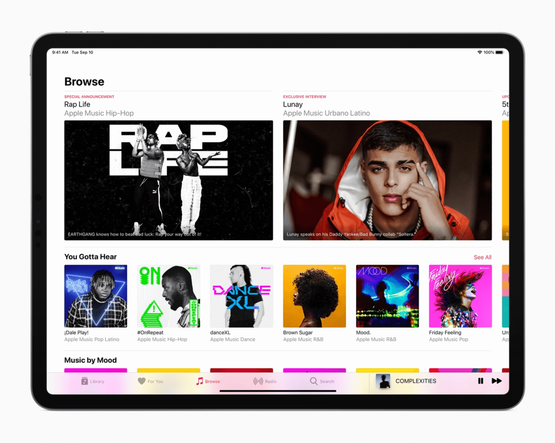 Apple Music iPad