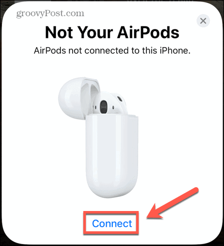 iphone connect airpods