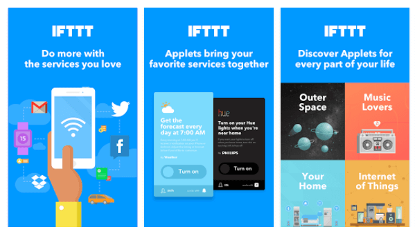 IFTTT jaunie sīklietotnes apvieno jūsu iecienītākos pakalpojumus, lai radītu jaunu pieredzi.
