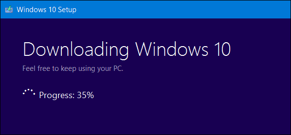lejupielādējot Windows 10