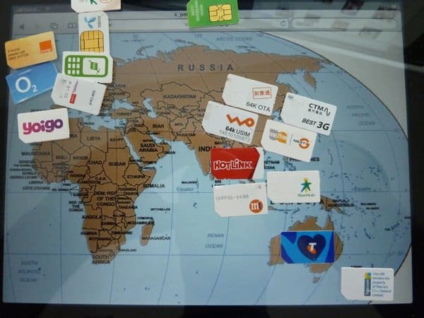 SIM karšu pasaules karte