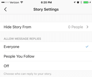 instagram stāstu iestatījumi