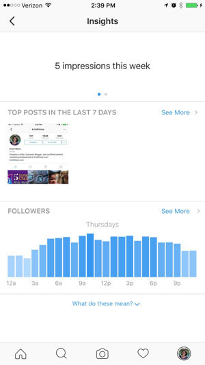 instagram biznesa profila ieskats