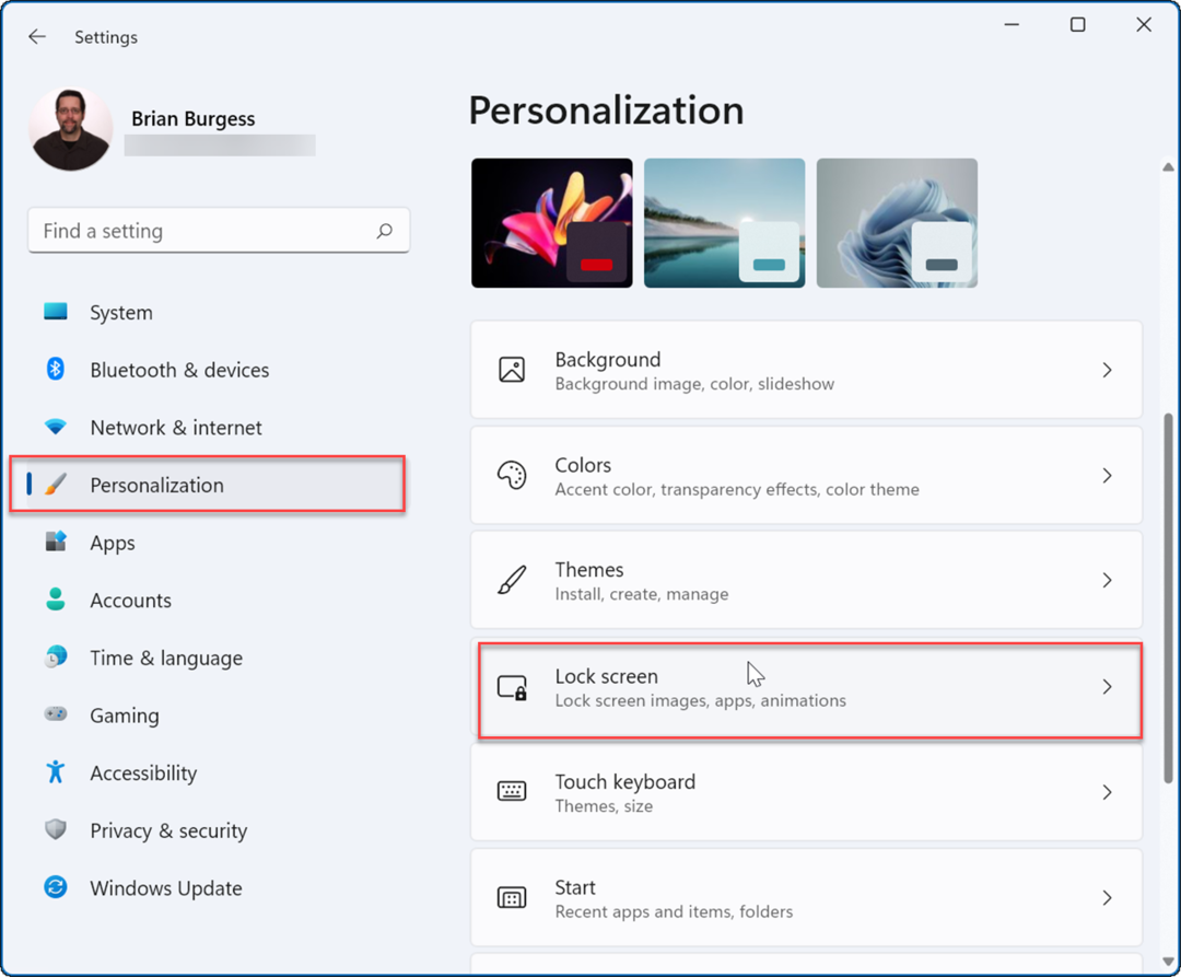 personalizācijas bloķēšanas ekrāna fotoattēli kā ekrānsaudzētājs operētājsistēmās Windows