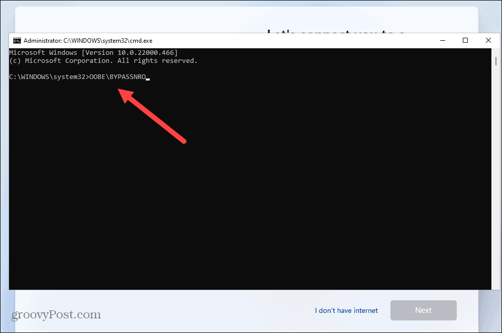 Instalējiet Windows 11 bez interneta savienojuma