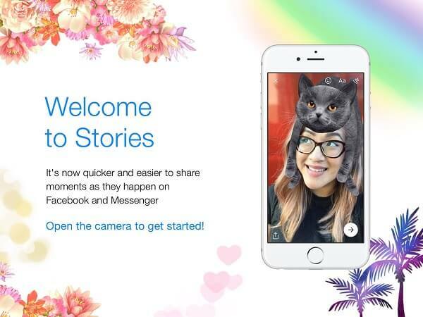 Facebook apvienoja Messenger Day ar Facebook Stories un izlaida to kā vienu pieredzi, ko vienkārši sauca Stories.
