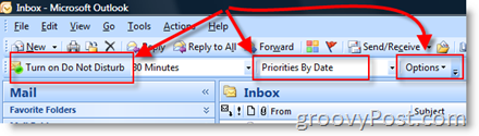 Microsoft e-pasta prioritāšu konfigurācija:: groovyPost.com