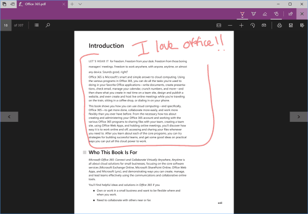 Windows 10 priekšskatījums Build 16188 pievieno jaunas Edge PDF funkcijas un daudz ko citu