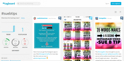 Izmantojiet Tagboard, lai pieprasītu un pārbaudītu savas unikālās atsauces Instagram. 