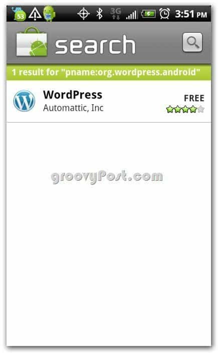 Wordpress by Automattic Android veikalā