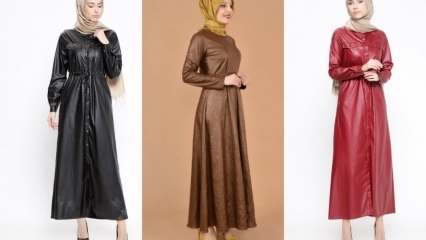 Ādas apģērbu modeļi hidžabu apģērbā