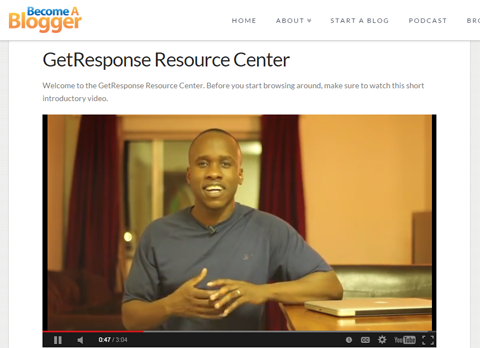 GetResponse resursu centrs ir piemērs, kā jūsu auditorijai nodrošināt vēl lielāku vērtību. 