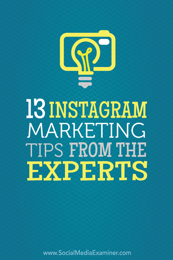 13 Instagram mārketinga padomi no ekspertiem: sociālo mediju eksaminētājs