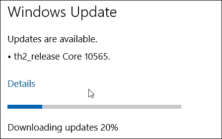 Windows 10 būvē 10565