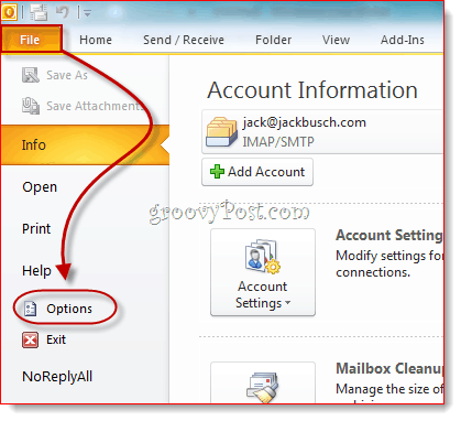 Atklājiet izstrādātāja cilni programmā Outlook 2010