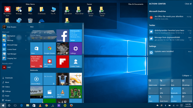 Kā dublēt Windows 10 izvēlnes Sākt izkārtojumu
