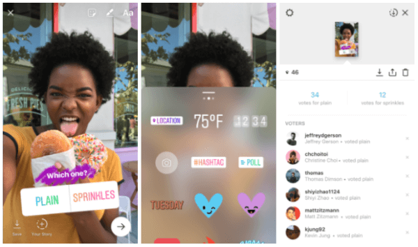 Instagram ieviesa jaunu interaktīvu aptaujas uzlīmi, kas lietotājiem ļauj uzdot jautājumu un redzēt jūsu draugu un sekotāju rezultātus, balsojot reāllaikā. 