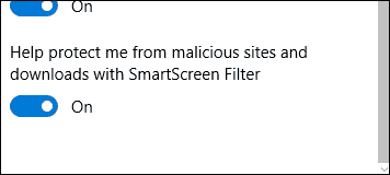 izslēdziet SmartScreen 2