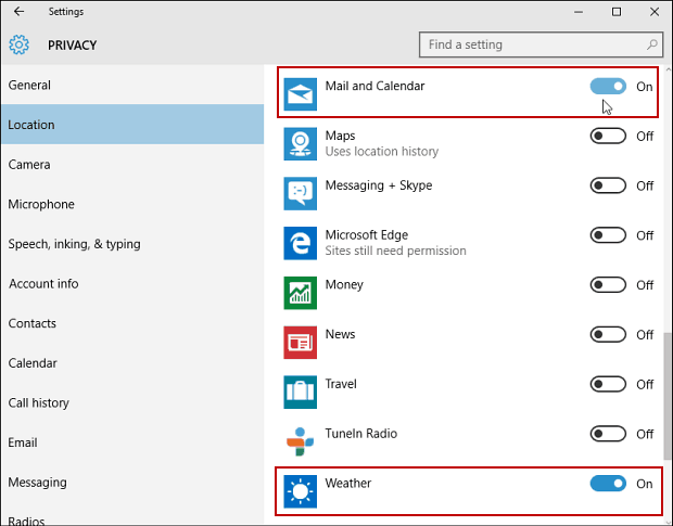 Windows 10 padoms: parādiet laika ziņas lietotnē Kalendārs