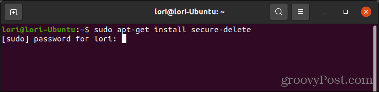 Instalējiet drošu dzēšanu operētājsistēmā Linux