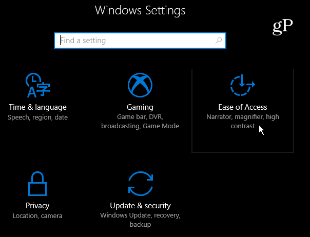 2 Vienkāršas piekļuves Windows 10 iestatījumi
