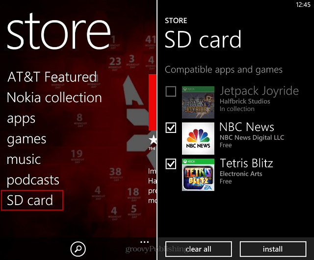 Kā atkārtoti ielādēt lietotnes no SD kartes operētājsistēmā Windows Phone 8
